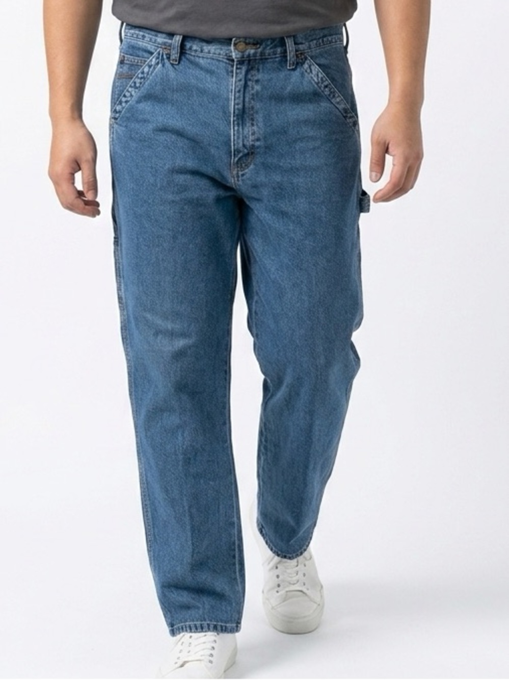 Wolverine Mens Carpenter Jeans Blue‎ Denim Workwear Pants 38x34 Straight Leg